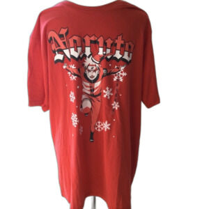 Naruto Shippuden T-Shirt Men’s Size 2X Color Red Anime Graphic NWT